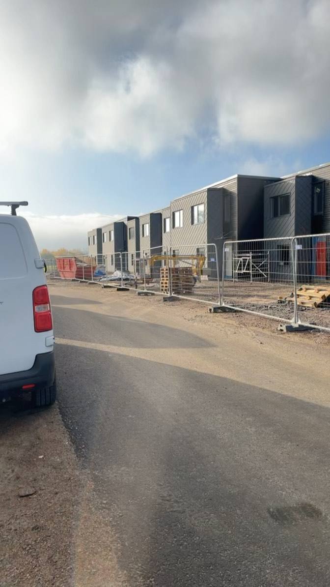Nyproduktion av radhus